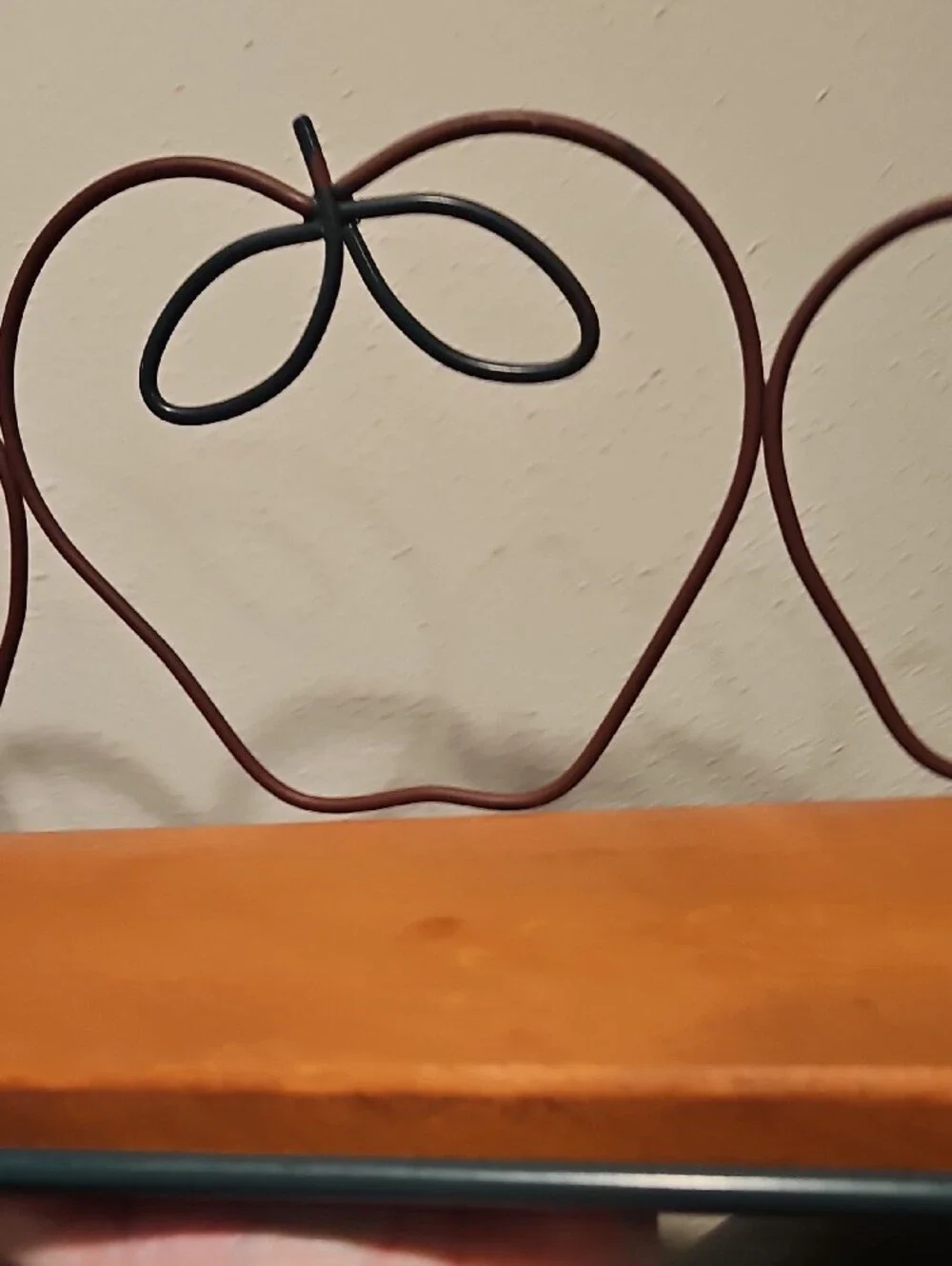 Decorative Wall Shelf with Scroll Apple Design